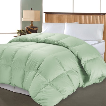 1000 Thread Count Solid Down Alternative Comforter, Sage, King